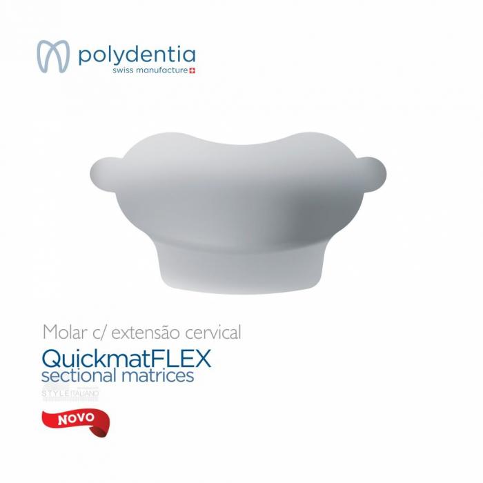 Matriz seccional QuickmatFLEX | Molar c/ Extensão | Refil 25 pcs